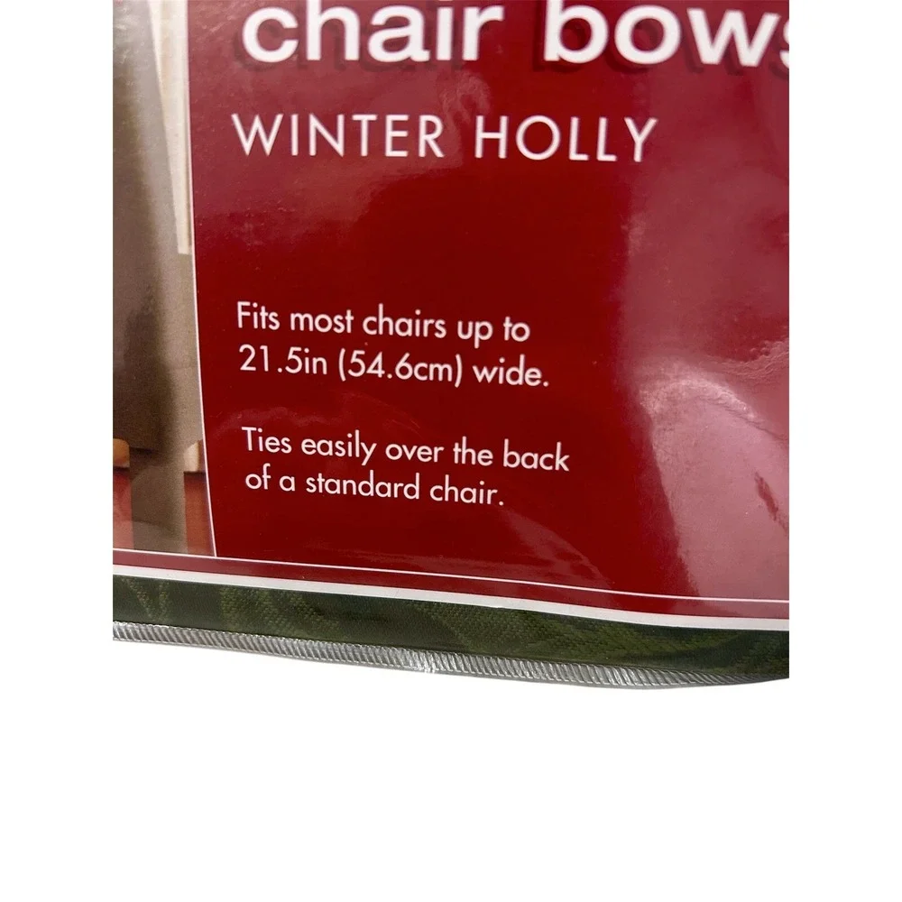 Christmas Bed Bath & Beyond Green Holiday Chair Bows 2 Packs 4‎ Bows Decor